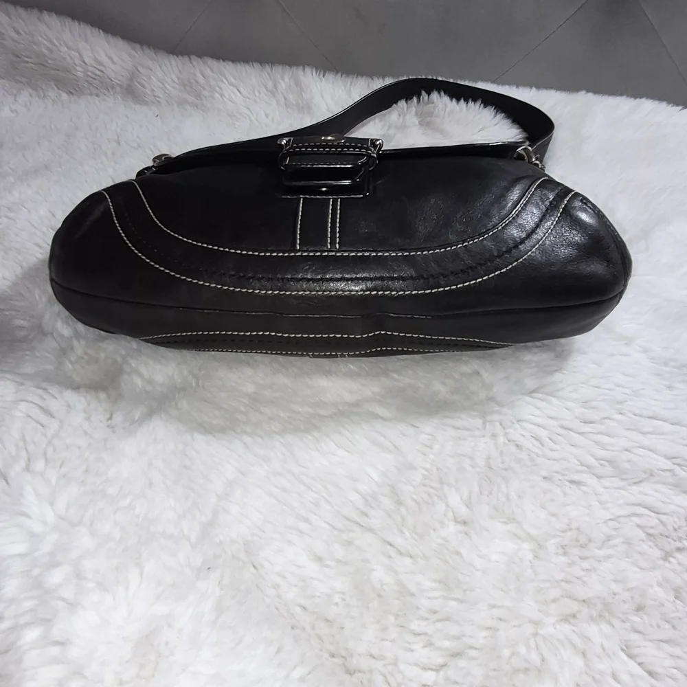 Coach Y2K Soho Black Leather Shoulder Bag - Picture 4 of 13